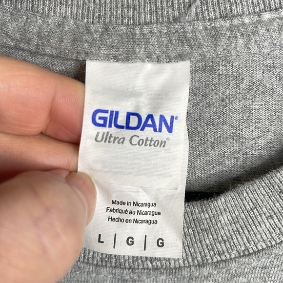 Maui Hawaii Mens Embroidered Grey Crewneck T-Shirt Gildan Ultra Cotton L - Picture 8 of 11